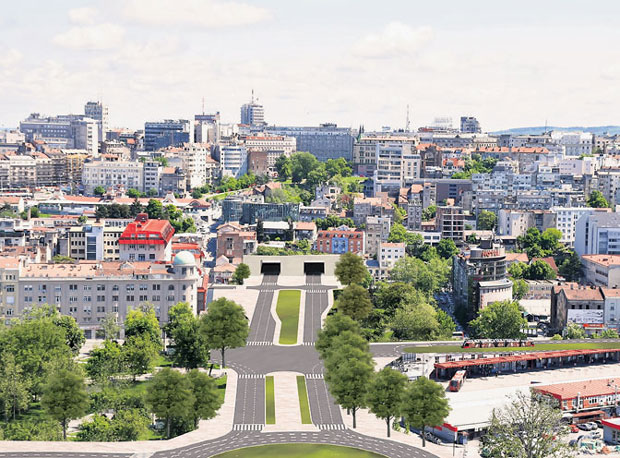 Испод Теразија цеви на 40 метара